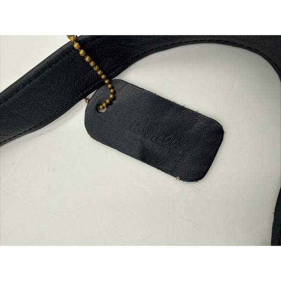 Vintage Italian Borelli Bags Shoulder bag Midnight Blue Leather Boho Purse - Picture 12 of 12